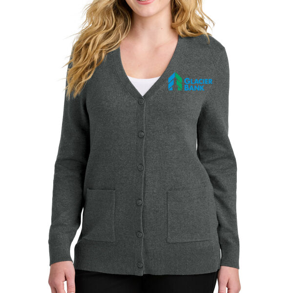 Women's Easy Care Button Up Cardigan Sweater Thumbnail